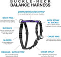 Blue-9 buckle-neck balance harness front view