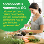 Culturelle daily probiotic vegetarian capsules packaging display
