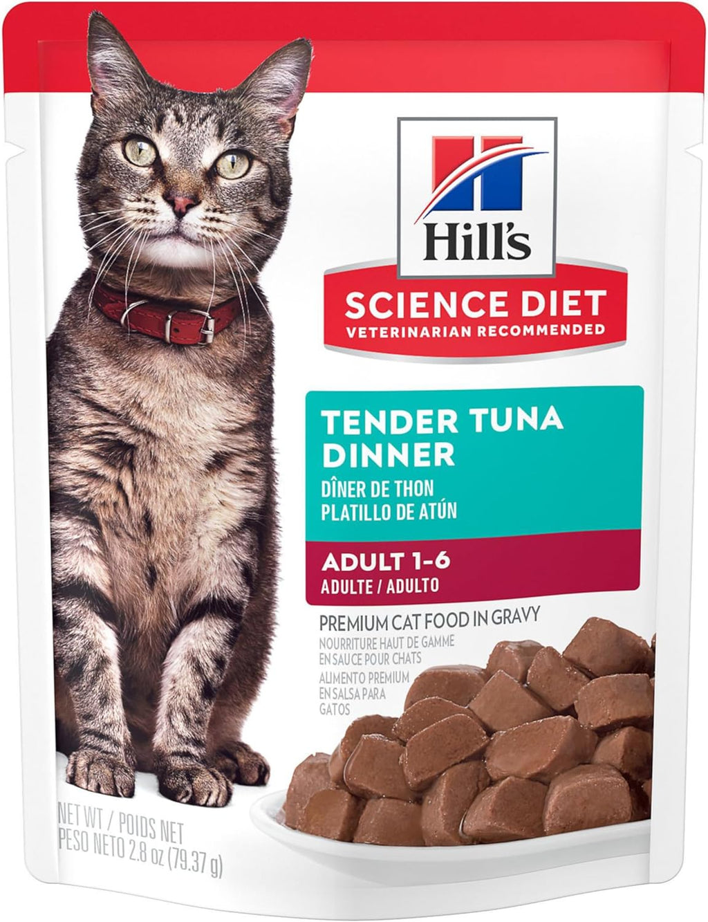 Hill's Science Diet Adult 1-6 Wet Cat Food Variety Pack, Chicken, Tuna, & Ocean Fish, 2.8 oz. Pouches, 12-Pack - Image 9