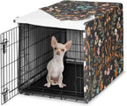 Sweet Jojo Designs 24 inch dog crate cover front view floral pattern