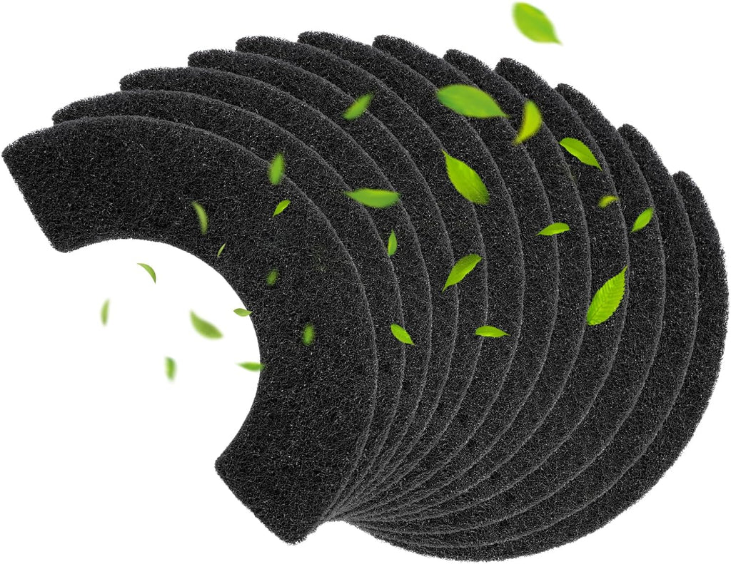 8 Pack 0.5" Thickened Activated Carbon Filters Compatible with LR 4 Connect, Automatic Cat Litter Box Filters Replacement Charcoal Filter Sheet to Absorb Odors Control Pet Damp Keep Home Fresh - Image 11