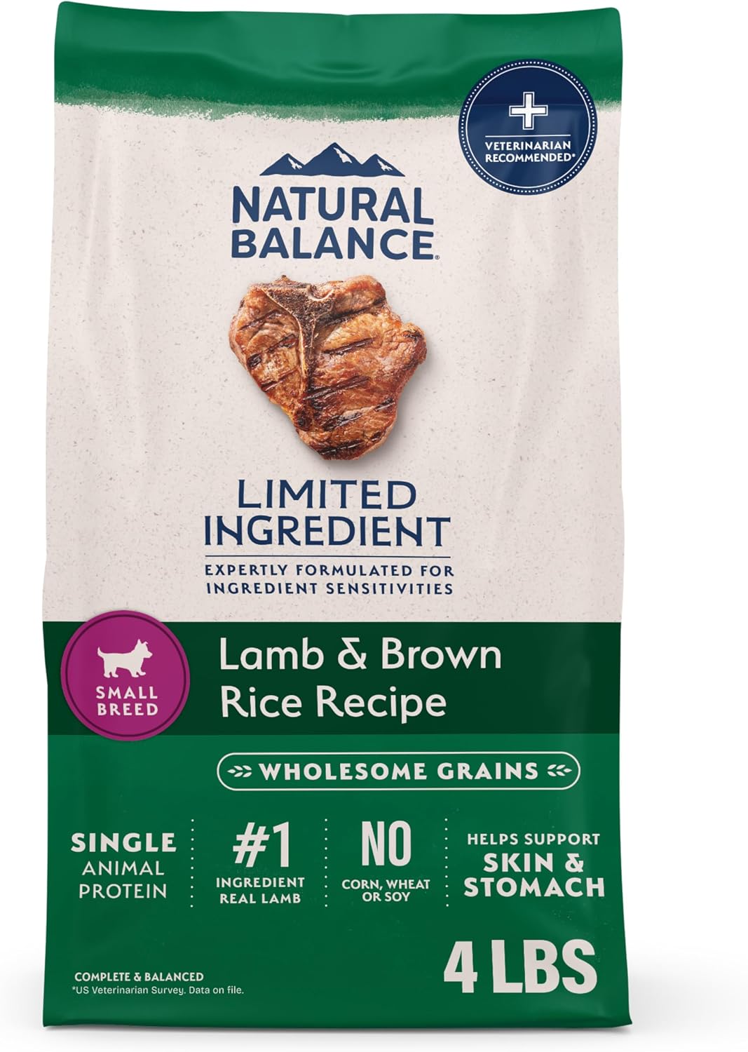 Natural Balance Limited Ingredient Small-Breed Adult Dry Dog Food with Healthy Grains, Beef & Brown Rice, 4 Pound (Pack of 1) - Image 12