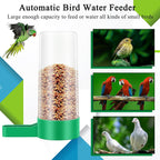 Inverted plastic water bottle design for small birds