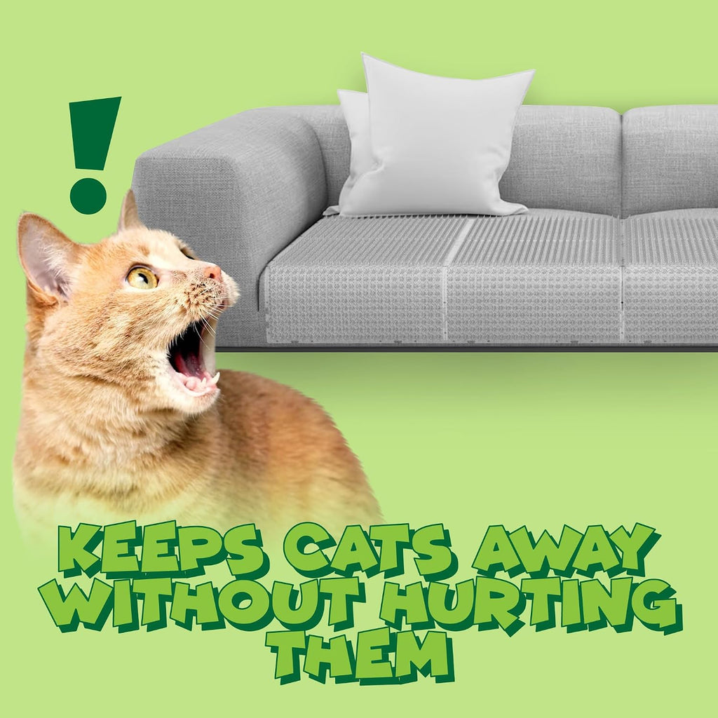 Interlocking cat deterrent mats for home usage