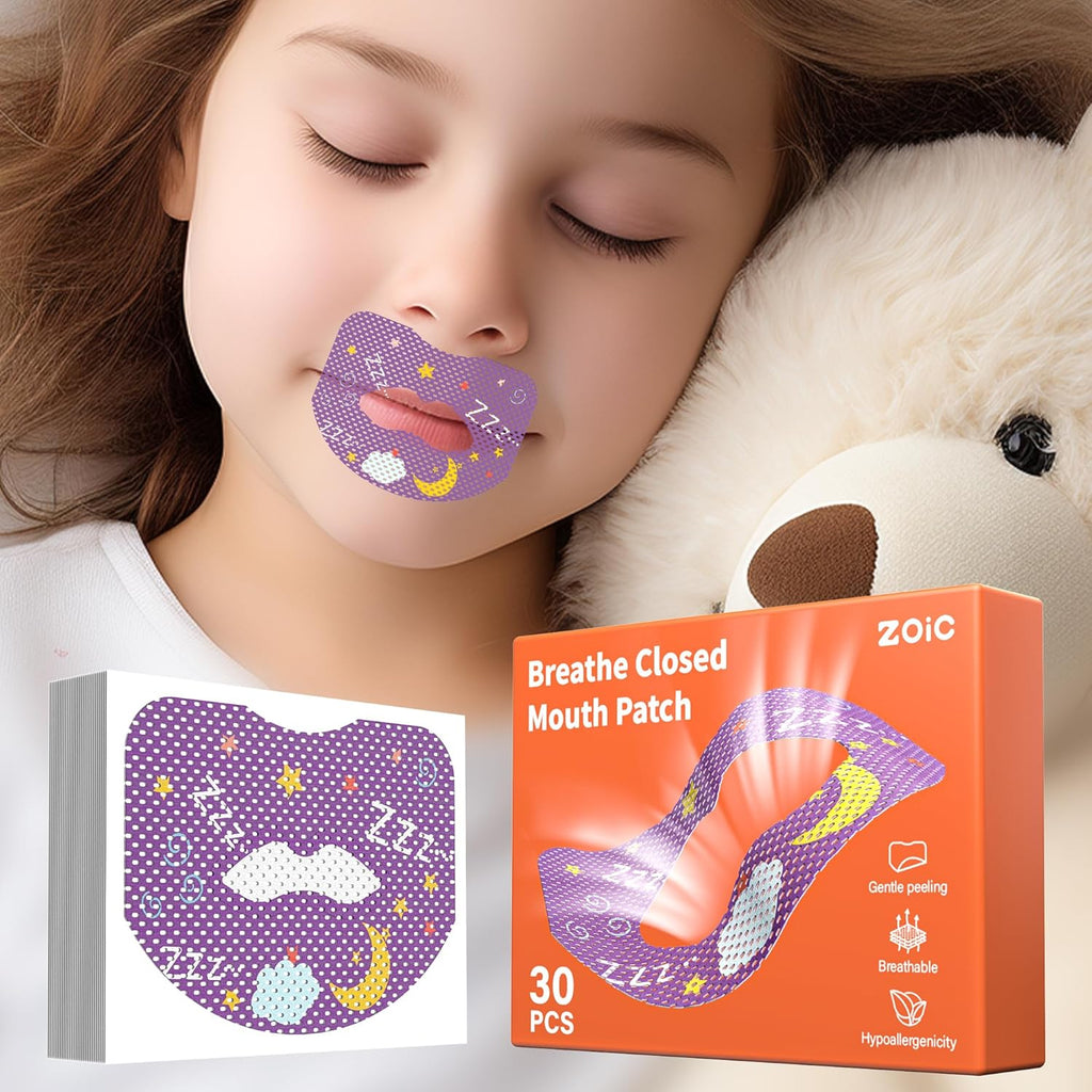 Zoic Mouth Breathing Correction Patch front packaging showing 30 count pack.