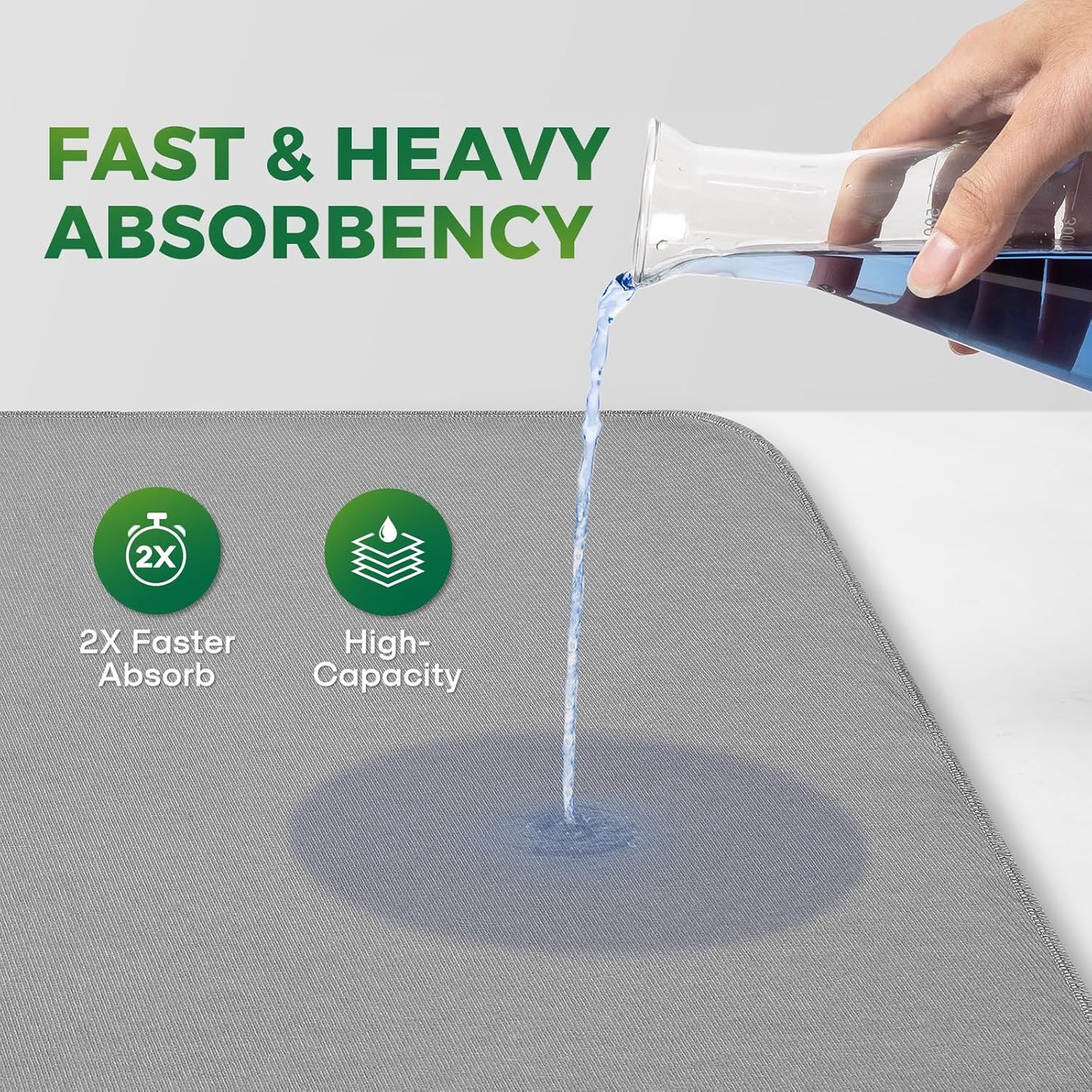 Pawfinity reusable puppy training mat close up texture