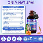 Bacon flavored flea and tick defense oral liquid with customizable dropper tool.