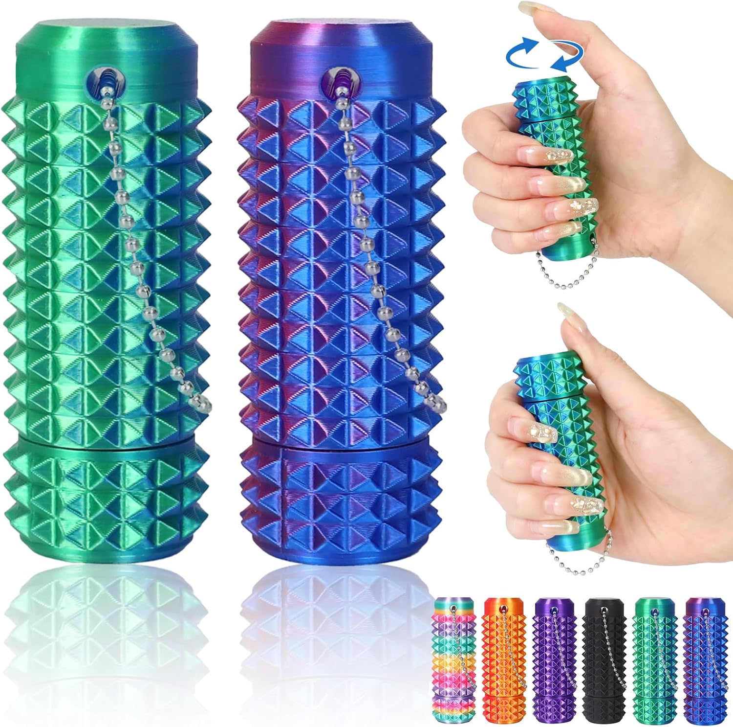 Party Tonight Little Ouchies Pain Stim Fidget front view showing spiky texture.