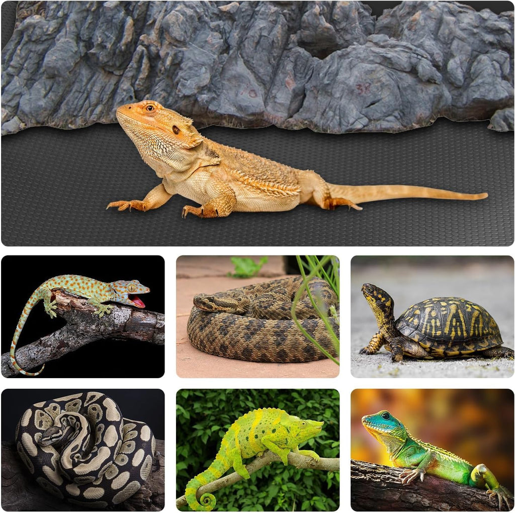 Hoplaep bearded dragon tank mat laid out flat