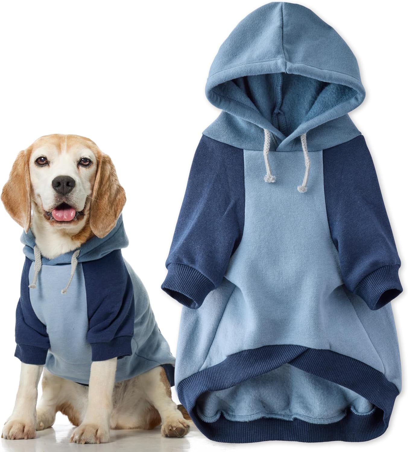 Pet Passion eco friendly comfortable dog sweater collar opening view.