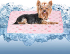 DELIFUR Cat Cooling Mat- Pet Cooling Mat Outdoor for Dogs Ice Pad for Kitten Cat Puppy Machine Washable (Small, Pink Watermelon) - Image 9