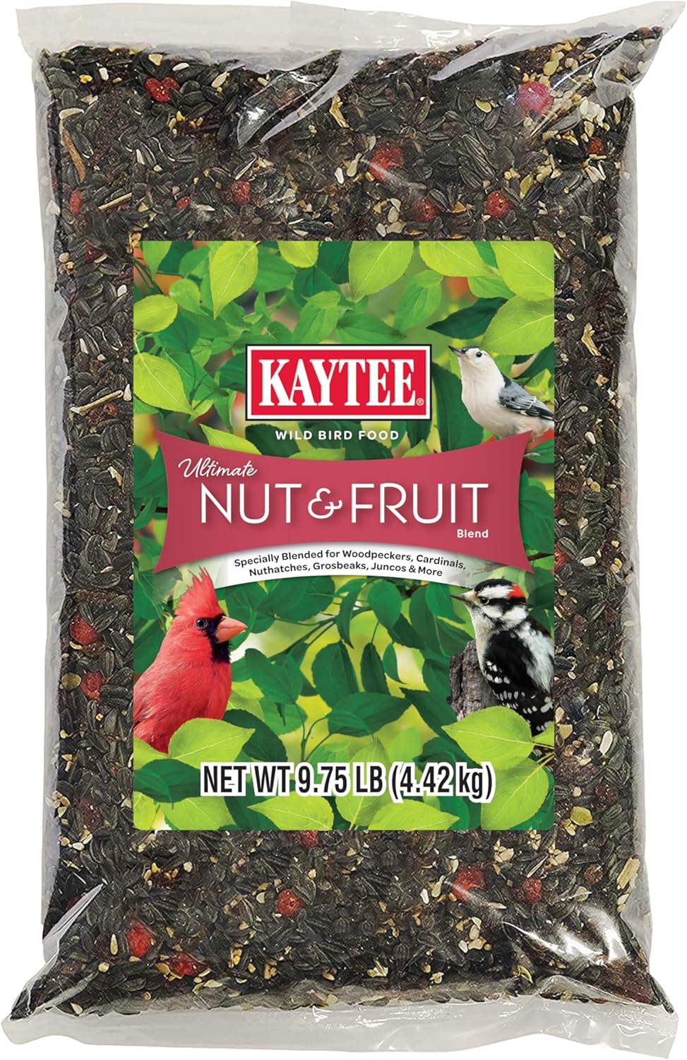 Kaytee Wild Bird Ultimate No Mess Wild Bird Food Seed For Cardinals, Finches, Chickadees, Nuthatches, Woodpeckers, Grosbeaks, Juncos and Other Colorful Songbirds, 9.75 Pound - Image 10
