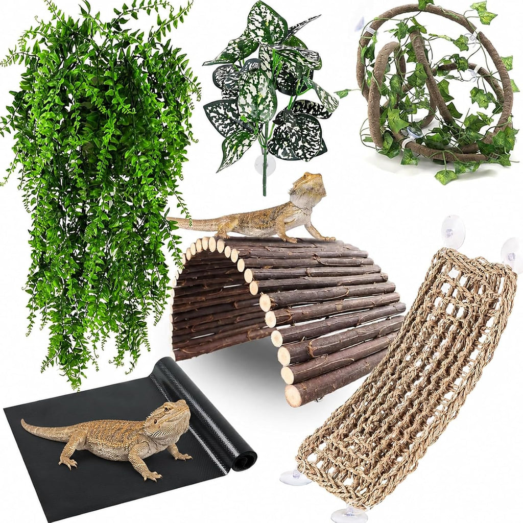 Runania 10 piece reptile habitat set packaging overview