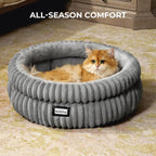 Balance soft donut pet bed for small dogs