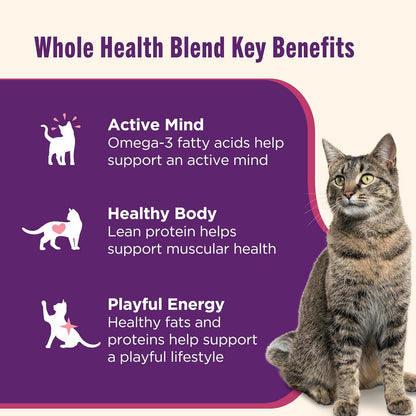 Nutrish Ocean Lovers Whole Health Blend premium soft wet cat food cups side profile layout