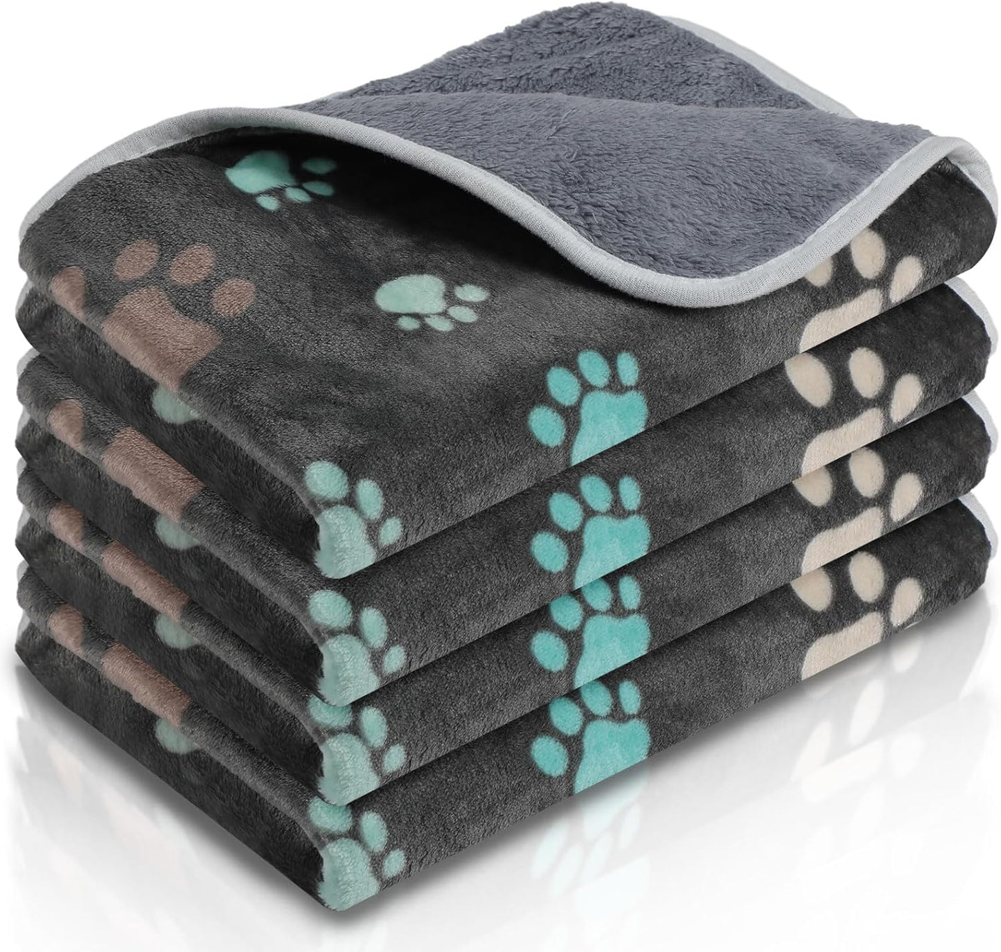 Reginary 4 Pcs Waterproof Guinea Pig Blankets Washable Small Animal Fleece Bedding Absorbent Guinea Pig Cage Liners Reusable Training Pee Pad Pet Sleep Mat for Hamster(Cute Star Pattern,12 x 12 Inch) - Image 13