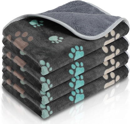 Reginary 4 Pcs Waterproof Guinea Pig Blankets Washable Small Animal Fleece Bedding Absorbent Guinea Pig Cage Liners Reusable Training Pee Pad Pet Sleep Mat for Hamster(Cute Star Pattern,12 x 12 Inch) - Image 13