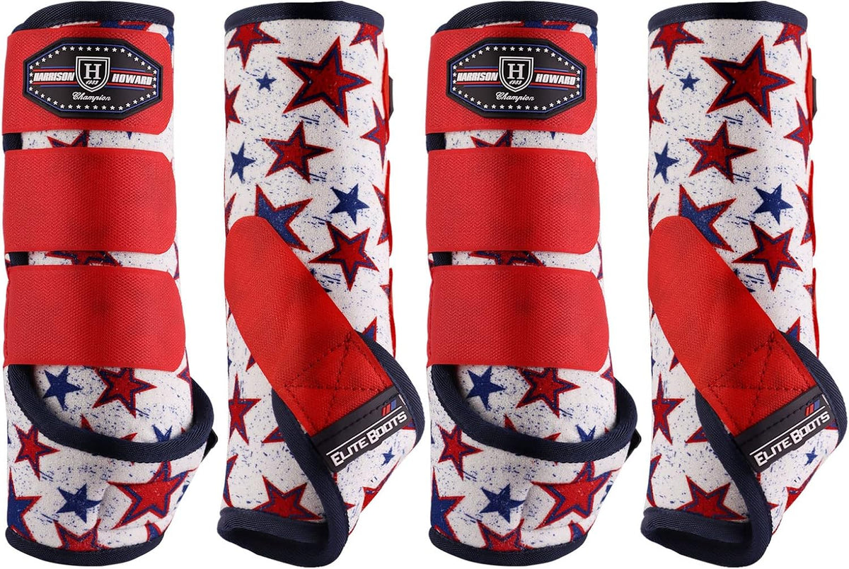 Harrison Howard Splint Boots for Horses 4 Pack, Front & Hind Horse Sport Boots with Neoprene Leg Protection - Image 12