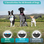 PetJoy automatic bark collar featuring 5 sensitivity levels