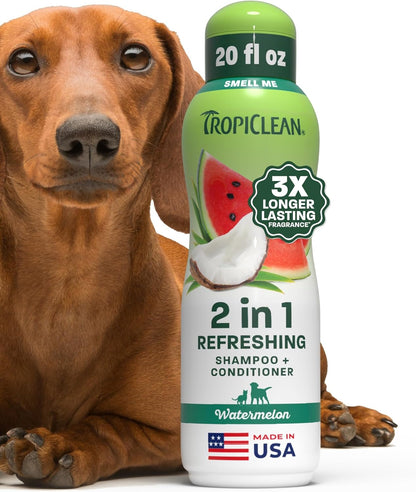 TropiClean Oatmeal Dog Shampoo for Itchy Skin Relief, Soothing Medicated Itch Relief, with Vitamin E, Puppy Safe, Made in USA, Cat Friendly, 20 oz. - Image 15