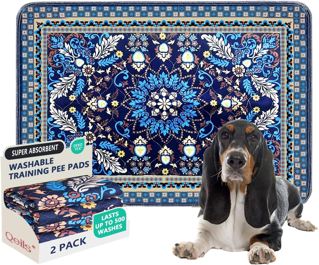 Qeils Reusable Puppy Pads, Washable Pee Pads Super Absorbent Dog Training Pads, Non-Slip Leakproof Wee Wee Pads for Crate, Floor, Potty Pads Feeding Mat Dog Pee 2 Pack 18"x24" - Image 15