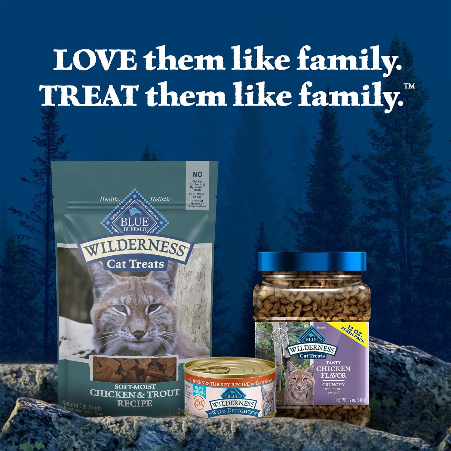 Nutritious grain-free soft treats for cats of all life stages