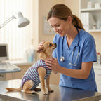 Recovery Suit for Small Dogs,Female and Male Spay Neuter Onesie,Anti-Licking Abdominal Wound Protection,Suitical Recovery Suit for Puppy, Cone Alternative(Flowers-XXS) - Image 10