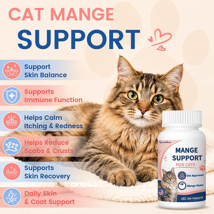 Authentic USA imported natural cat ear mite treatment tiny tasteless tablets