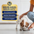 Side view of Solid Gold wet dog food 3.5 ounce cup