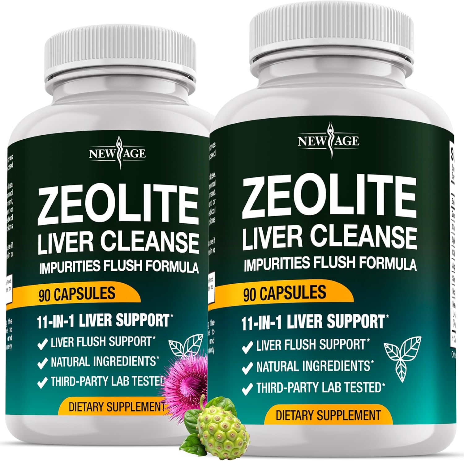 NEW AGE Liver Cleanse Detox and Repair 180 capsules front bottle view for authentic liver health supplement
