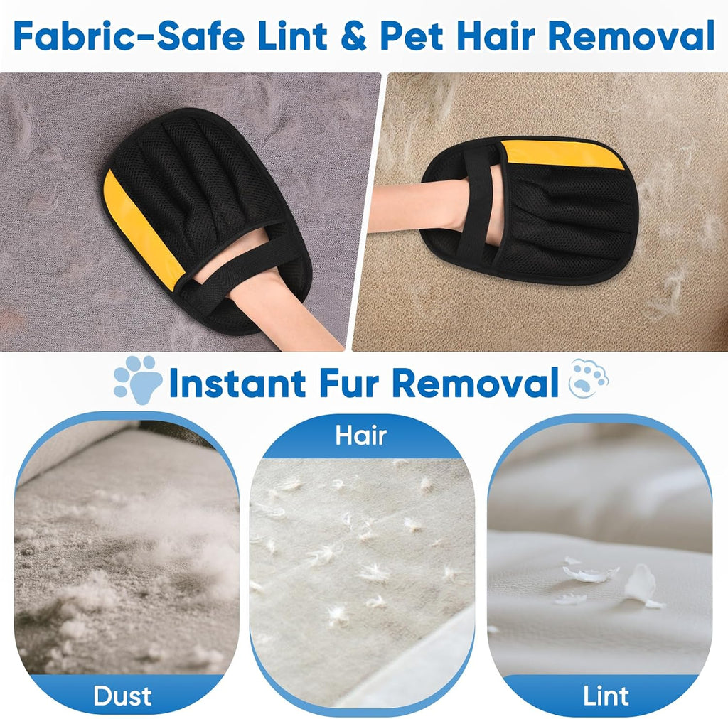 Jimtoiny reusable hair remover glove after collecting fur