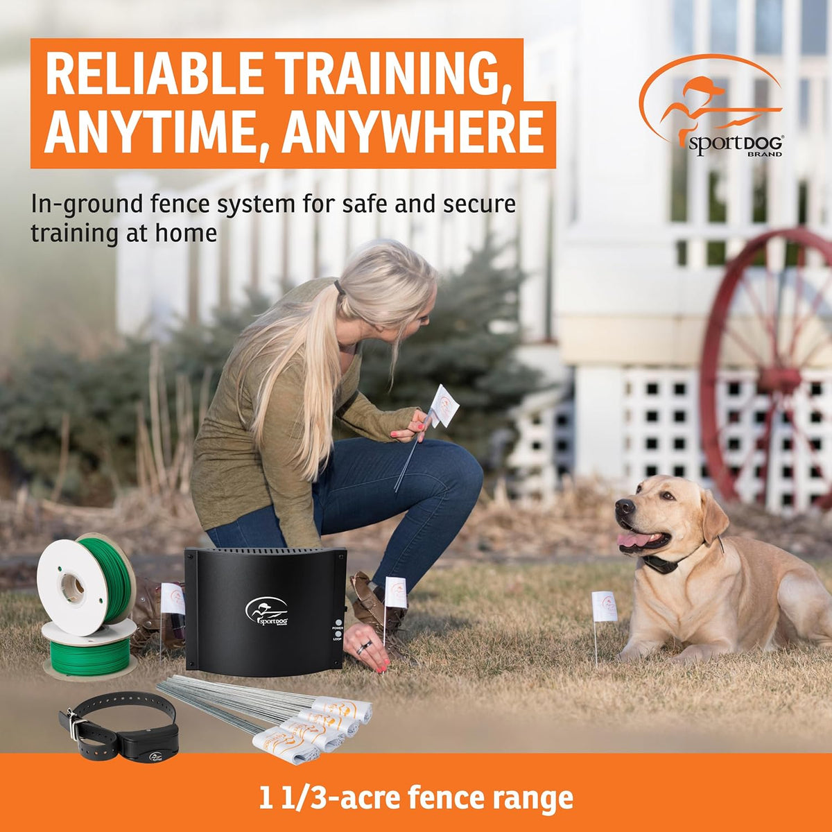 SportDOG underground pet containment system rechargeable collar receiver close up
