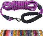 MayPaw Heavy Duty Rope Dog Leash, 3/6/8/10/12/15/20/30 FT Nylon Pet Leash, Soft Padded Handle Thick Lead Leashes for Large Medium Dogs (Blue Black, 1/2" * 8') - Image 12