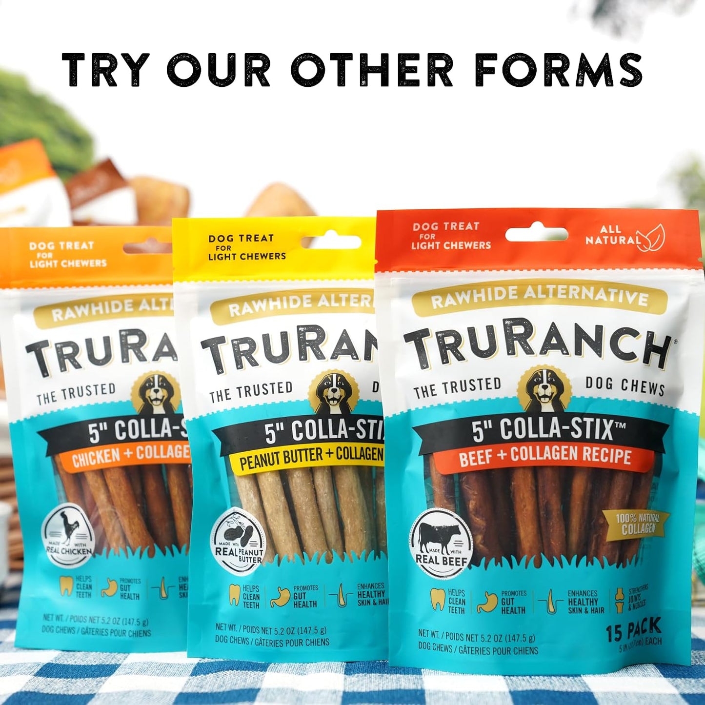 TRURANCH Large Collagen Rolls Roast Beef & Pumpkin Pie, 1 Bag, 8 Count, Holiday Limited Edition, Hydrolyzed Collagen, Rawhide Free, Healthy Limited Ingredients, for Small, Medium and Large Dogs - Image 9