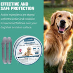 Waterproof flea and tick collar for dogs in package