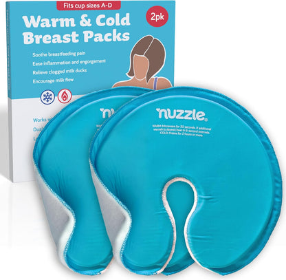 Nuzzle breast therapy pads 2 pack front view