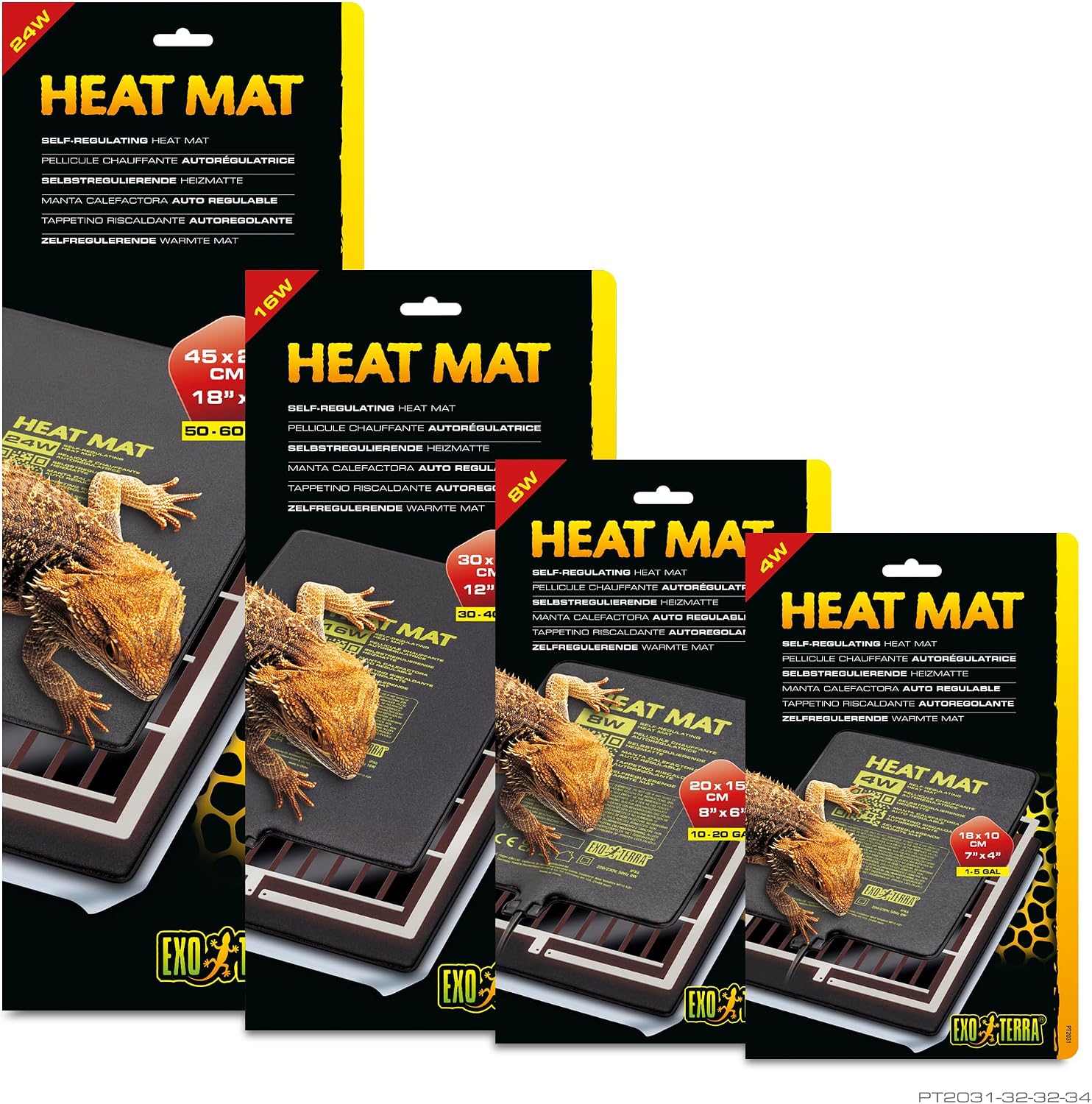 Exo Terra self regulating terrarium substrate heater packaging