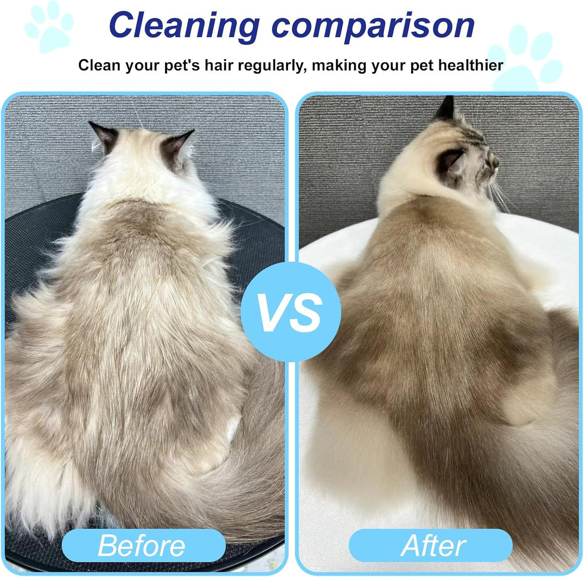 Close up view of the one click release button on the xoermioy cat brush