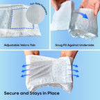 Breathable outer layer texture of HONEY CARE small male dog diaper