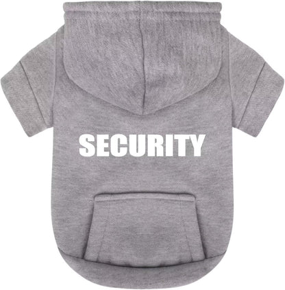 Paiaite Black Chihuahua Dog Hoodie: Warm and Stylish with a 'Security' Printed Sweatshirt, Cold Weather Pet Clothes, and Sweater Coat All in One - Perfect for Winter and Cool Summer Nights! XS - Image 10