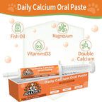 Fast absorbing pet calcium supplement syringe for labor support