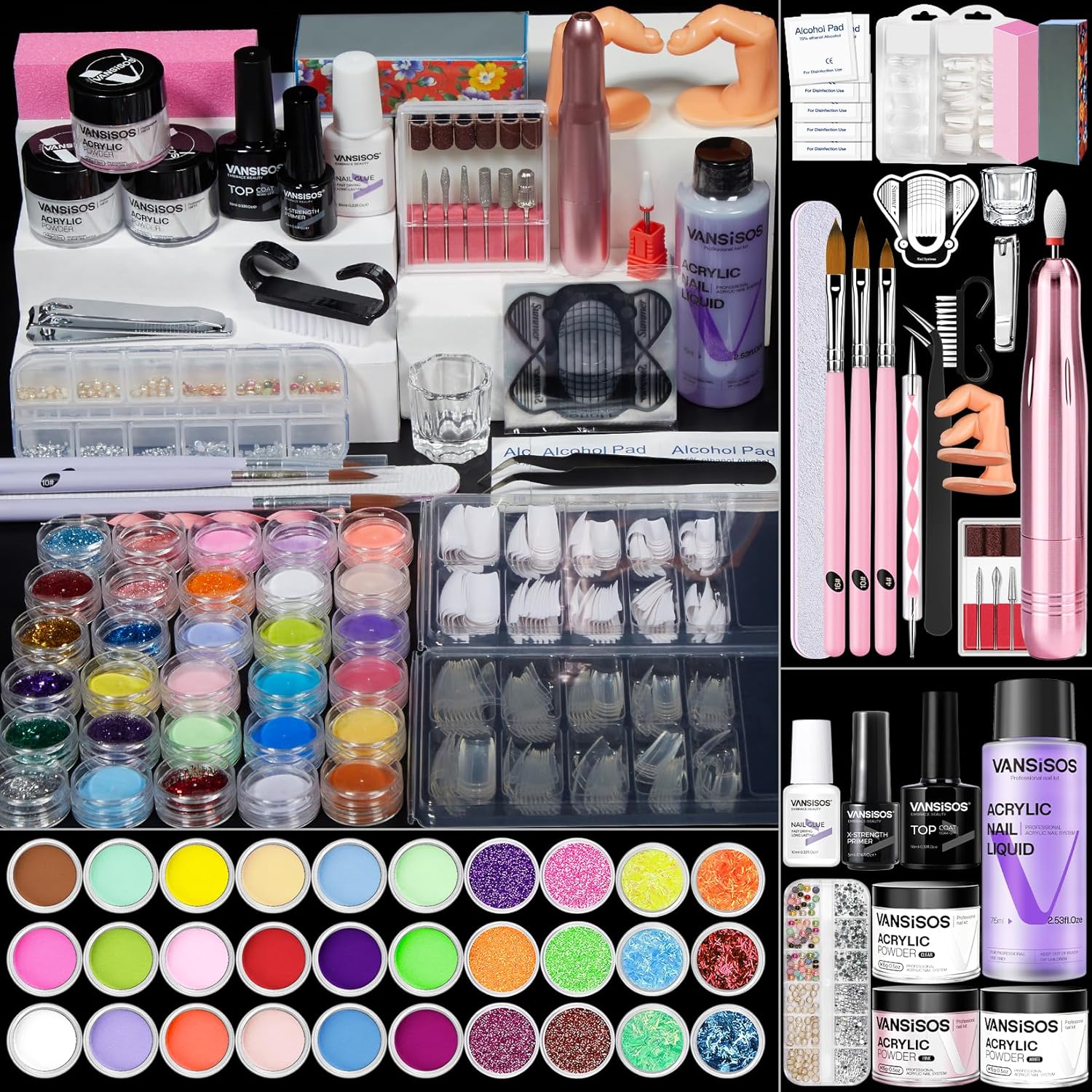 Coscelia professional acrylic nail kit with electric drill and tools