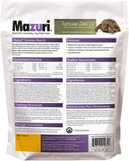 Mazuri high fiber tortoise pellet food bag side profile