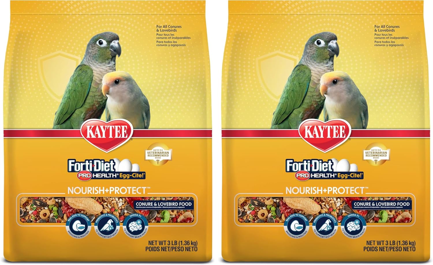Kaytee Forti-Diet Pro Health Egg-Cite Pet Conure & Lovebird Food, 3 Pound - Image 14