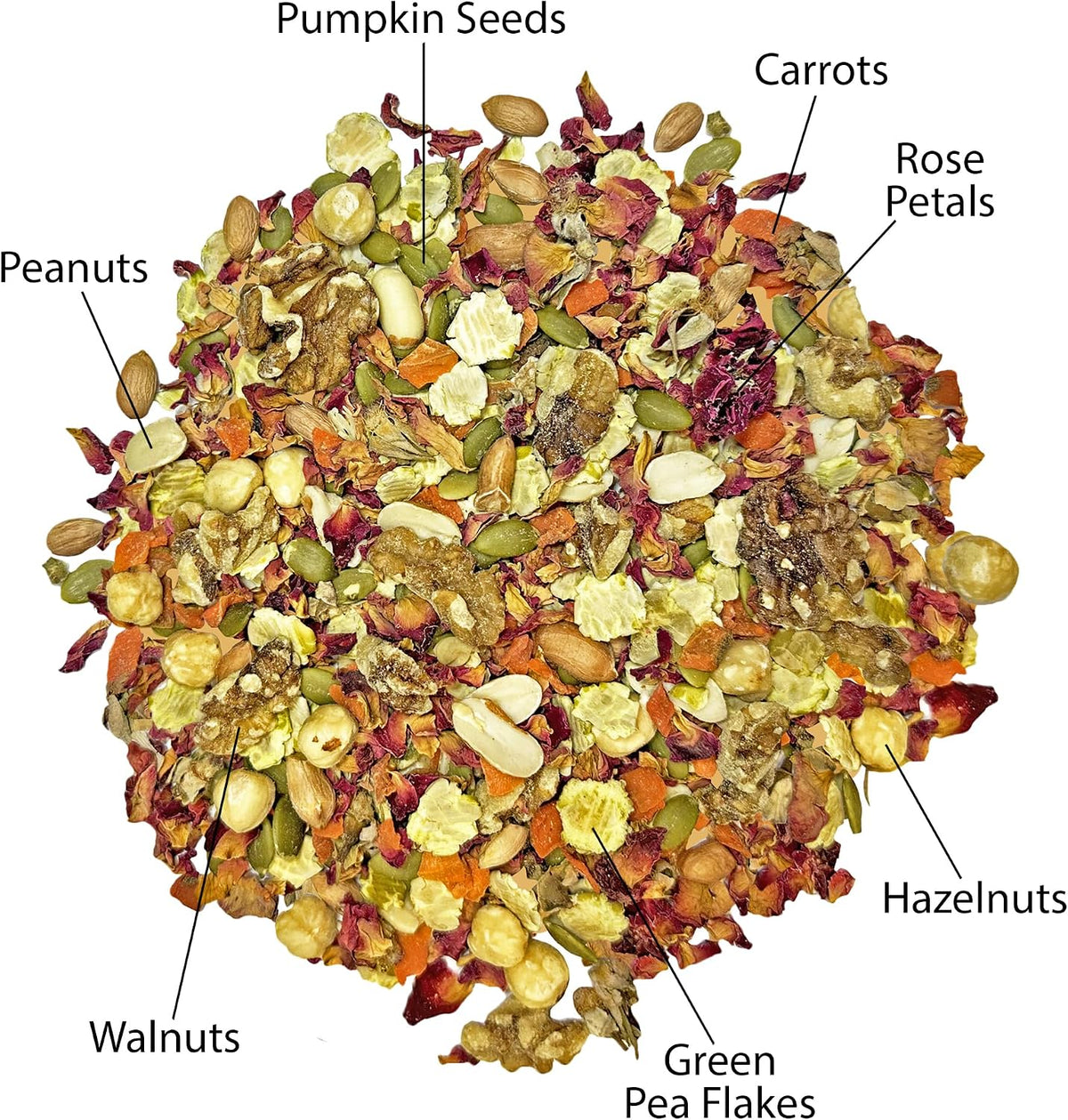 Exotic Nutrition small animal treat bag back label details