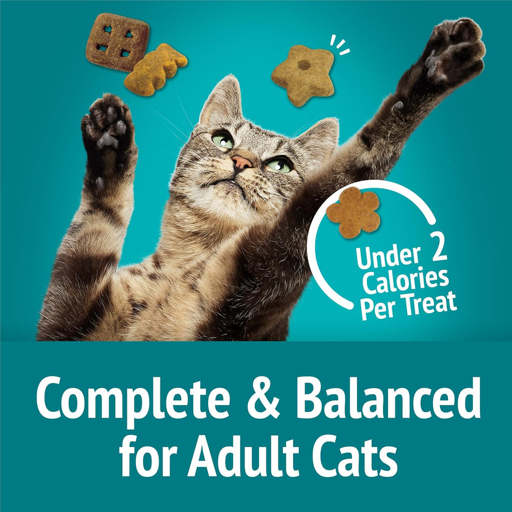 Friskies cat treats individual pouch size reference