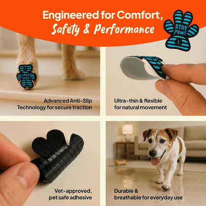 Close up of Steady Paws textured silicone traction pads
