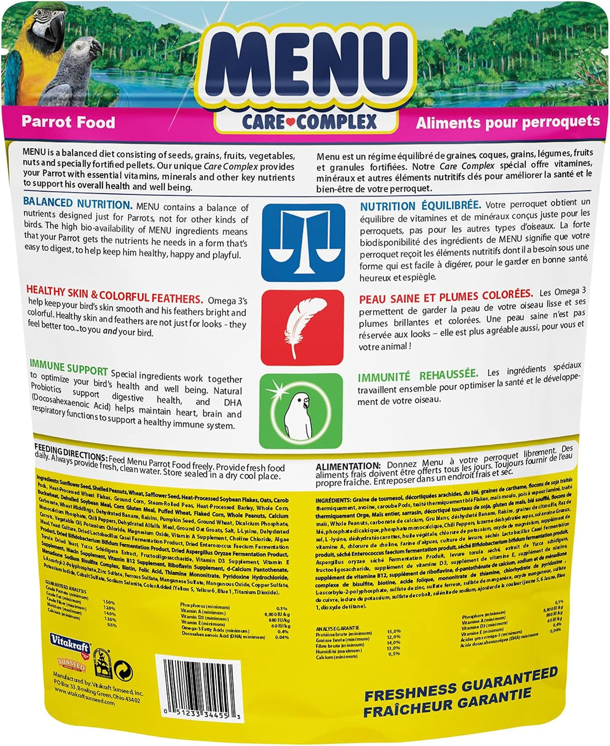 Vitakraft Menu Parrot Food 5 lb. - Image 2