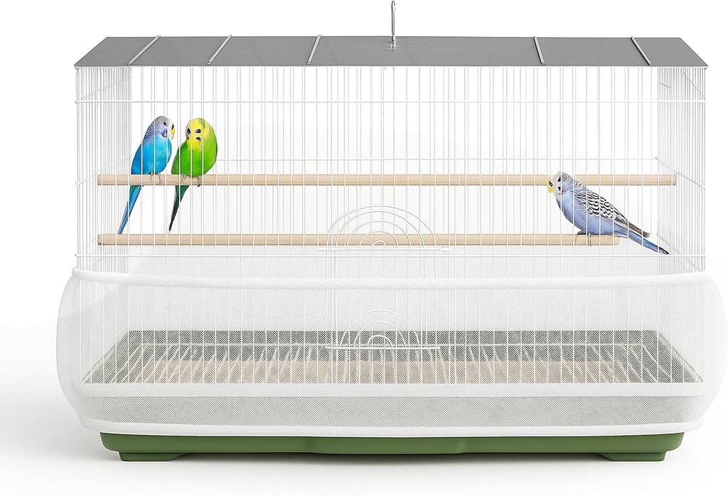 Universal Bird Cage Seed Catcher Universal Mesh Skirt Cover Stretchy Small Animal Cages Cover Pet Removable Durable Protector (Seed Catcher) - Image 9