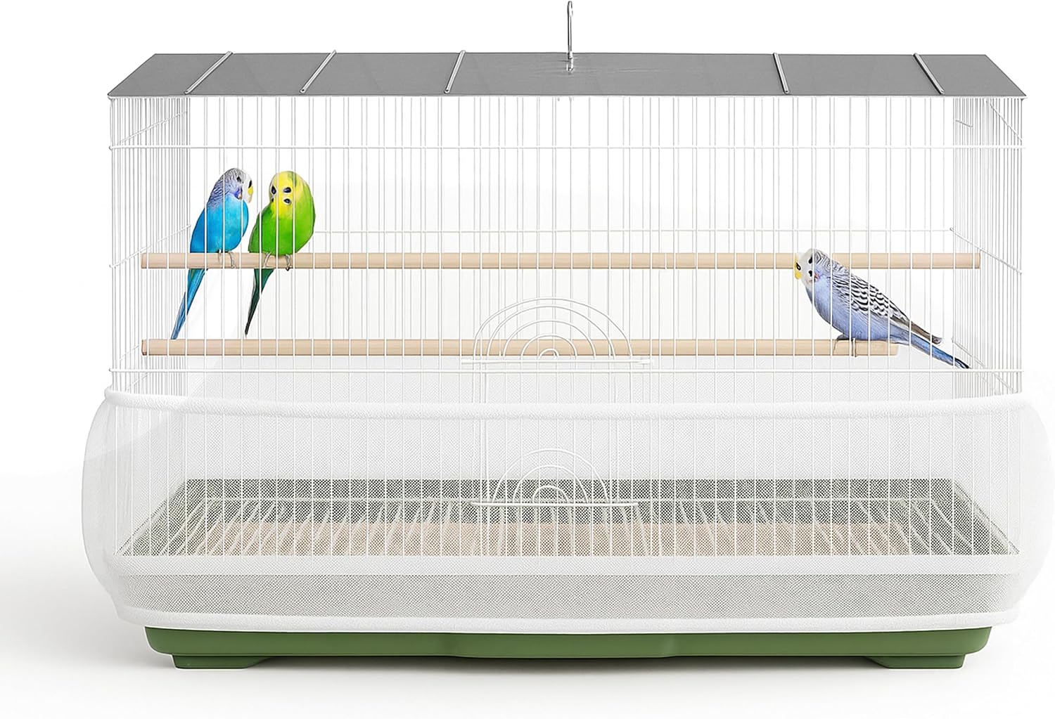 Universal Bird Cage Seed Catcher Universal Mesh Skirt Cover Stretchy Small Animal Cages Cover Pet Removable Durable Protector (Seed Catcher) - Image 9